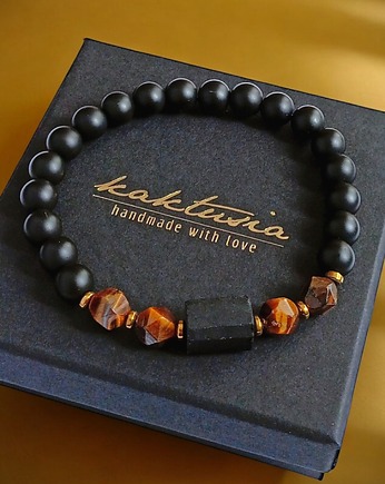 SUKCES, OCHRONA, SIŁA :: tygrysie oko, turmalin, onyks :: gold, kaktusia