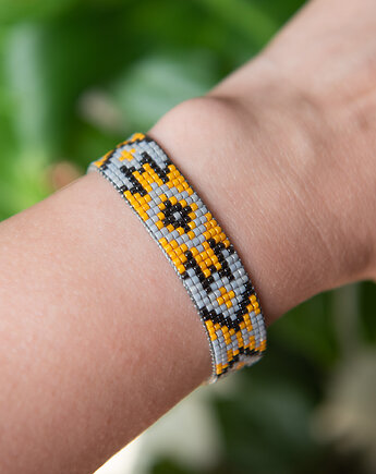 Bransoletka APACHE - etno - koraliki Miyuki, Greenmoon Handmade