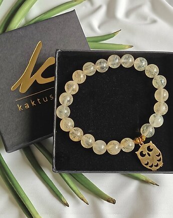 SOWA na prezent : kwarc kawowy 8mm, kaktusia