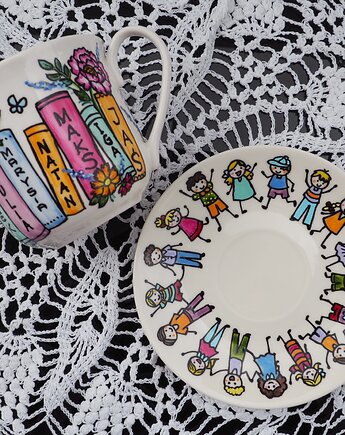 Filiżanka dla nauczyciela KSIĄŻKI, ka.linea