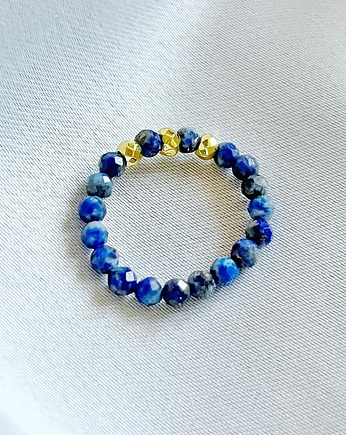 Pierścionek IB z Lapis Lazuli i Hematytami, Gleeme Jewellery