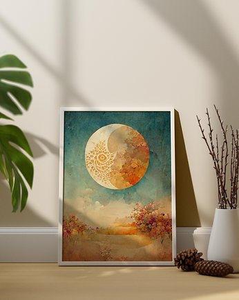 Plakat Beżowa Planeta, Abstraktoria