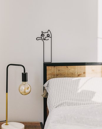 Kot minimalistyczny -dekoracja 3d na ścianę , ozdoba do pokoju dziecięcego, Printerior