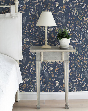 Tapeta do salonu, łazienki,przedpokoju. Flowers. Kwiaty Akwarelowe, Patternosophy