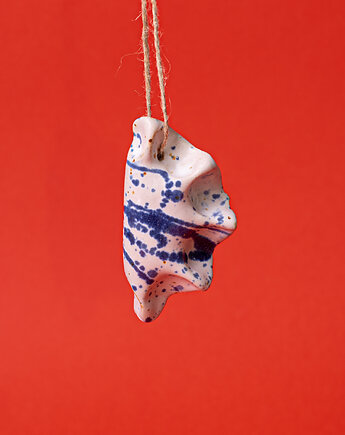 Pieróg ceramiczny na choinkę  dekoracja świąteczna - kobaltowy, Mama Fuego