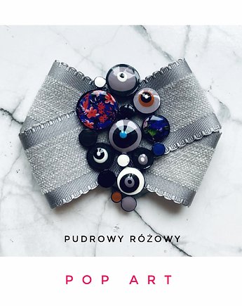 Brosza  w stylu Pop Art z kołami  NEW 1 szt, Pudrowy Różowy