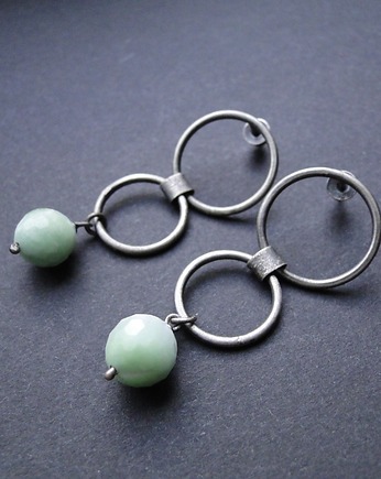 Kolczyki srebrne Angelit, Memero