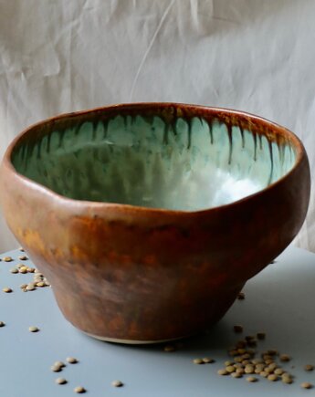 Tykwa w miedzianej kąpieli - wysoka misa ceramiczna, Midrib