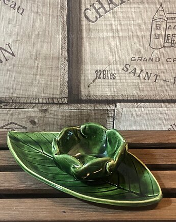 Paterka liść z miseczką, Ceramika Echo