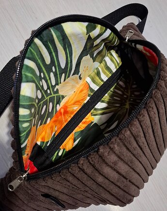 Nerka sztruksowa monstera, ML handmade