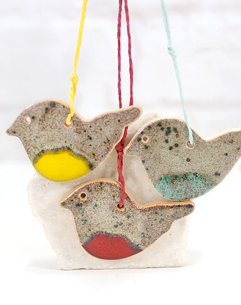 Ceramiczne ptaszki brzuszki, 10FingersArt