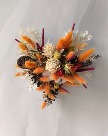 ,,Dzikie serduszko" dekoracja na ścianę, Rondo Kwiatowe