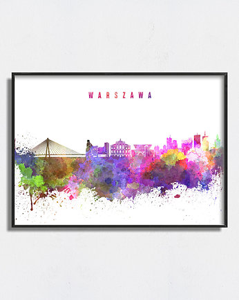 Plakat Warszawa  Akwarela, Pas De LArt