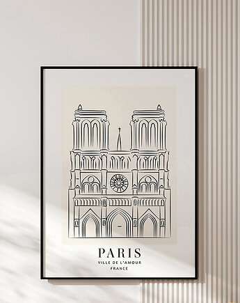 Plakat PARIS, OSOBY - Prezent dla koleżanki
