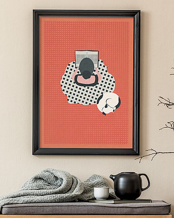 Poczytaj mi - plakat fine art, minimalmill