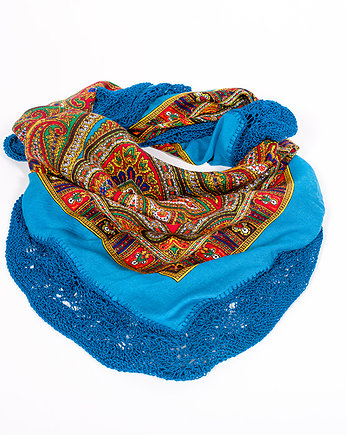 Chusta Lazur Nieba, ZeStrychu Handmade