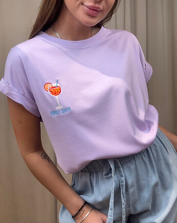 T-shirt Aperol Viola, SOLO moda