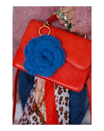 Brelok z moherowym kwiatem, Celina Parysów