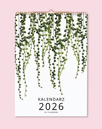 Kalendarz ścienny 2026 na Spirali BOTANICZNY A3 Premium, Planerum