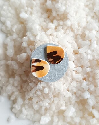 Kolczyki ceramiczne Włocławek, biżuteria z talerzy