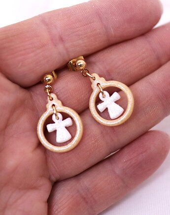 Kolczyki - małe sztyfty świąteczne, LIVKA casual style