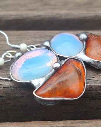 Kolczyki Amberki i opality, po drugiej stronie lustra