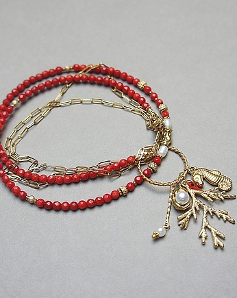 Sea collection - Koral red vol. 2 /choker/ 26.01.26, KiKa pracownia
