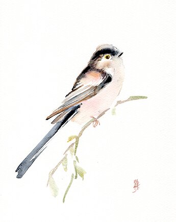 Oryginalna akwarela. Raniuszek, alquadro