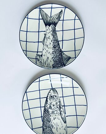 Ryby puzzle na ceracie, arent plates