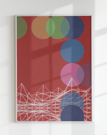 Plakat GEOGRAFIA TERENU (ILUSTRACJA), Agnieszka Osiecka RYSUJĘ BO SIĘ NUDZĘ