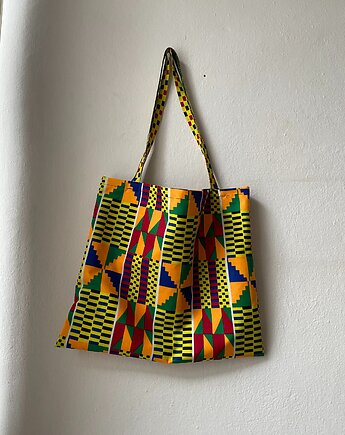 Torba tote bag etniczna zero waste Kongo 46x43 cm, Yanya Studio