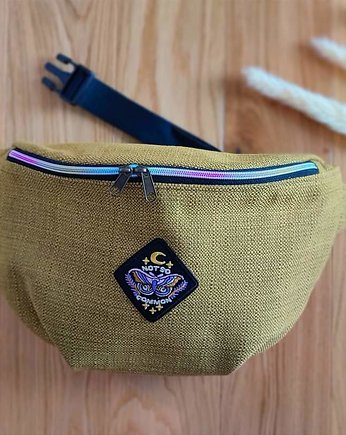 Duża nerko torebka zero waste Ćma, Natty design