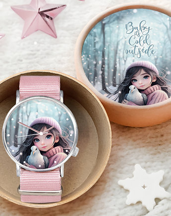 Zegarek - Baby, It's Cold Outside + box, Ewa Saj Fotografie