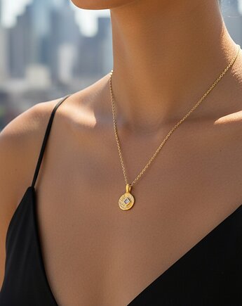 Naszyjnik z Kwadratową Cyrkonią, TulipBIJOU