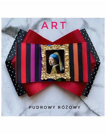 Brosza  ART z obrazem Dziewczyna z perłą NEW 1szt, Pudrowy Różowy