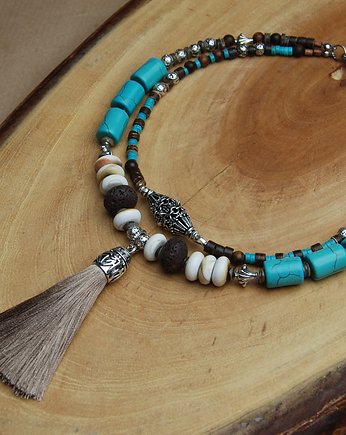Kolekcja plemienna - choker w stylu boho, unikarium