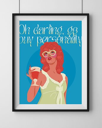 Plakat "Oh darling blue", Maya Design