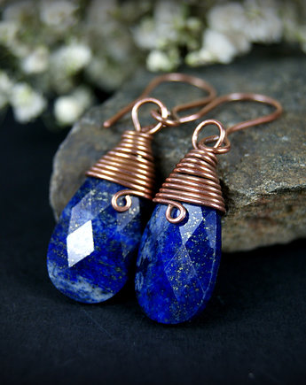 Kolczyki z lapis lazuli, Blue Pearl Art