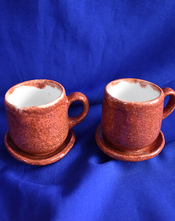 Filiżanki ceramiczne czerwone, Kobaltowa Sroka