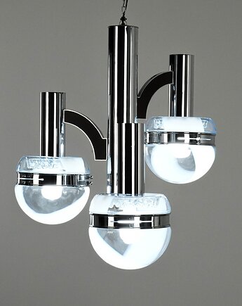 Żyrandol Space Age, szkło Murano, lata 70, produkcja: Włochy, Przetwory design