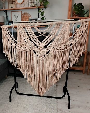 OD RĘKI Duża Makrama 120 cm jasny beż, Home Edition
