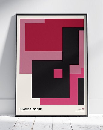 Plakat abstrakcyjny, abstrakcja, geometria - Dżungla 2, Jungle, Galeria EMU