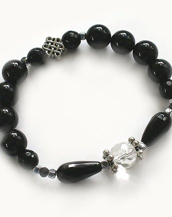 Stabilność i ochrona - Onyks Turmalin czarny hematyt, KEIT