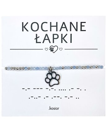 Bransoletka z kamieni naturalnych Akwamaryn, Hematyt, 10% na zwierzaki, karolina kosior