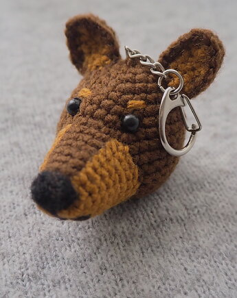 DOBERMAN - brelok, zawieszka do torby, plecaka, kluczy