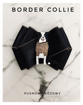 Kolekcja Pop Art Dog  Border Collie  1 szt, Pudrowy Różowy