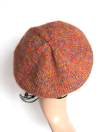 Andzia - beret zrobiony na drutach, RękaProduction