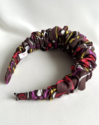 Jedwabna marszczona opaska Joy maxi, Volie Line