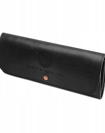 Etui na długopisy Piórnik skórzany tuba futerał Czarny Parker Quality, Parker Quality