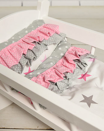Drewniana Kołyska dla lalek Pościel EKO, LalaShop
